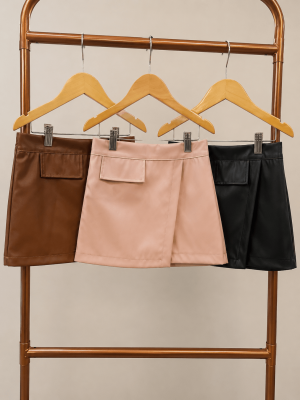 GRADE SHORT SAIA COURO JUVENIL