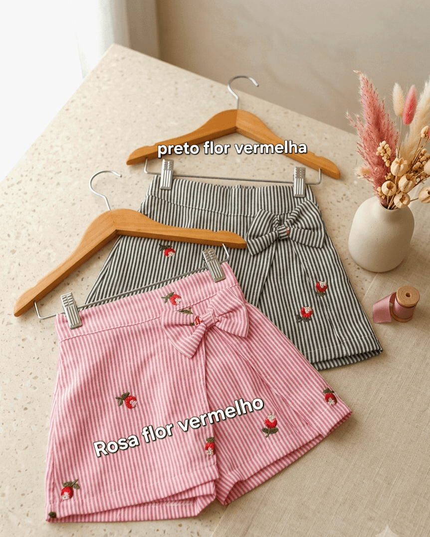 GRADE SHORT SAIA BORDADO